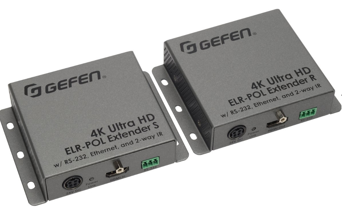 Gefen 4K Ultra HD Extender for HDMI over One CAT-5 with Ethernet, RS-232, Bi-Directional IR, and POL - Thumbnail 3