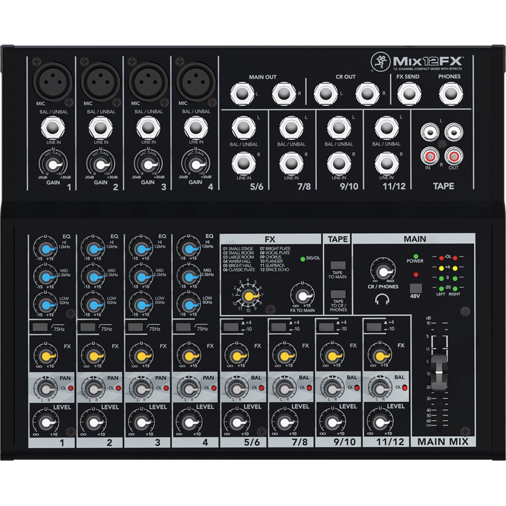 MACKIE / MIX12FX コンパクト・アナログミキサー MACKIE MIX12FX