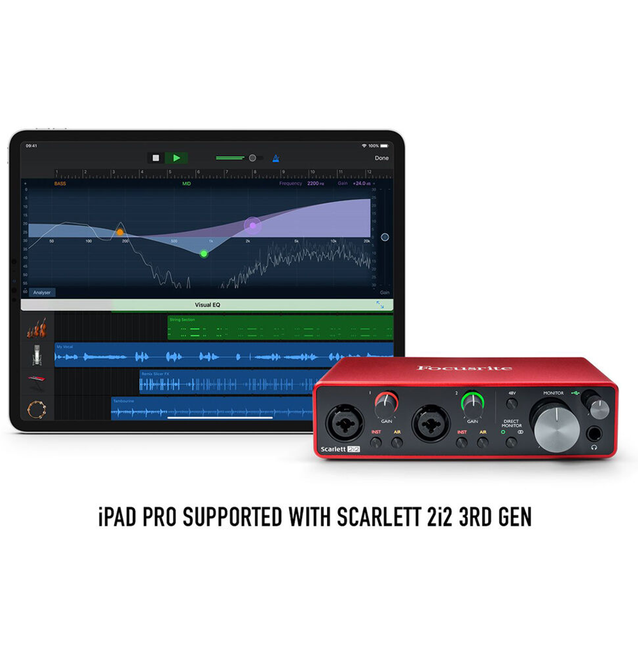 Focusrite Scarlett 2i2 2x2 USB Audio Interface (3rd Generation)