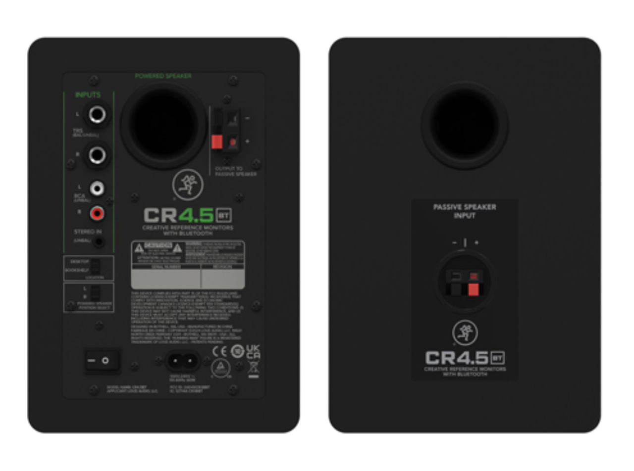Mackie CR4.5BT (Gen 3), 4.5" Powered Monitor Speaker Pair with Tone