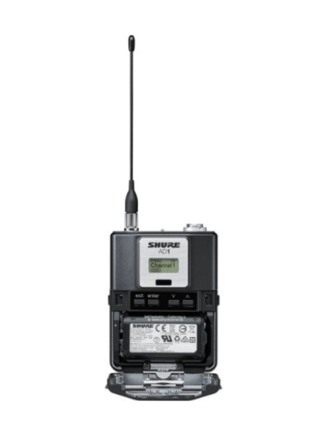 Shure AD1 Digital Wireless Bodypack Transmitter with TA4, X55 (941