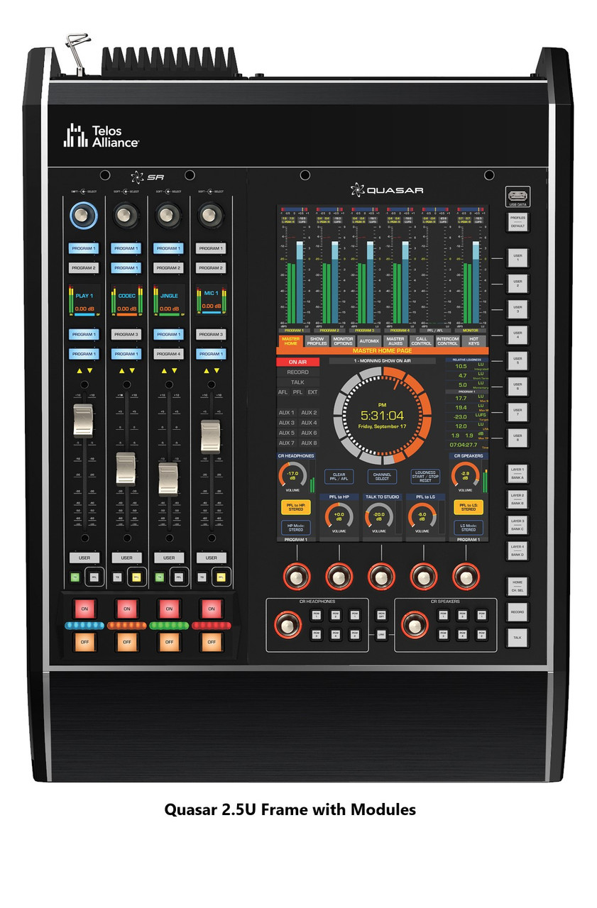 Axia Quasar 2.5U XR or SR Tabletop Frame,with 1 Power Supply