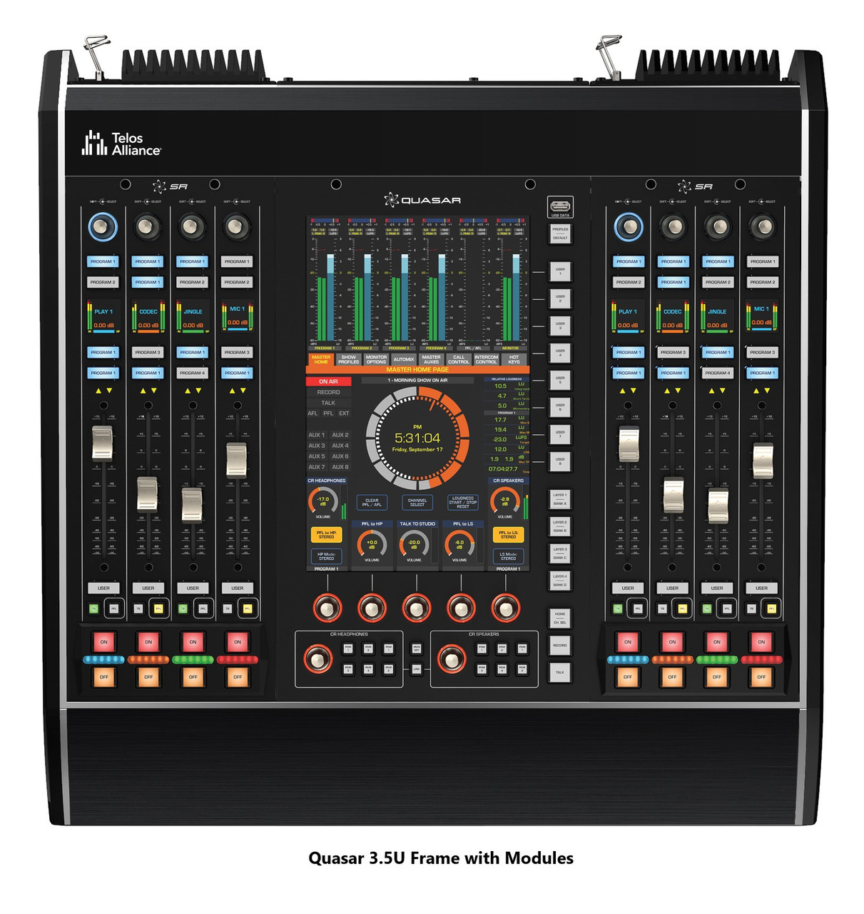 Axia Quasar 3.5U XR or SR Tabletop Frame with 1 Power Supply