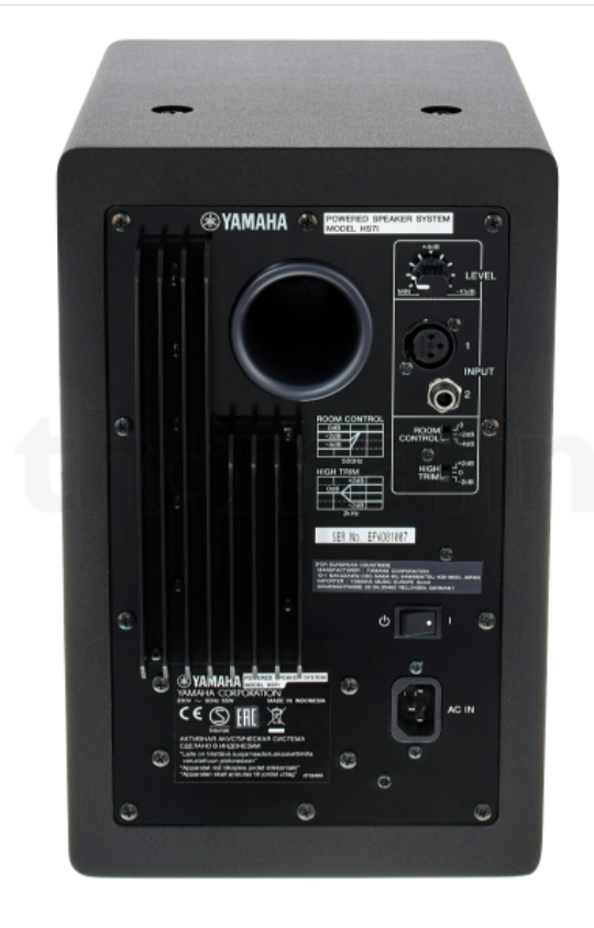 Yamaha HS7i (Black) 6.5 inch Powered Mountable Studio Monitor