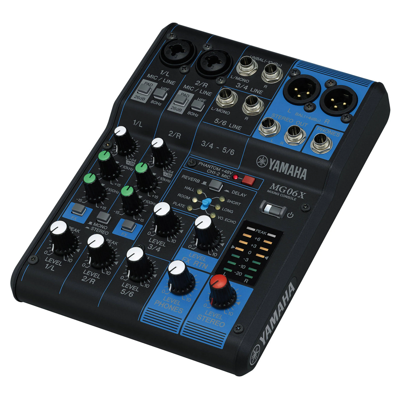 配信機器・PA機器・レコーディング機器 YAMAHA MG06X Yamaha MG06X, 6 Channel Analog Mixer with Effects