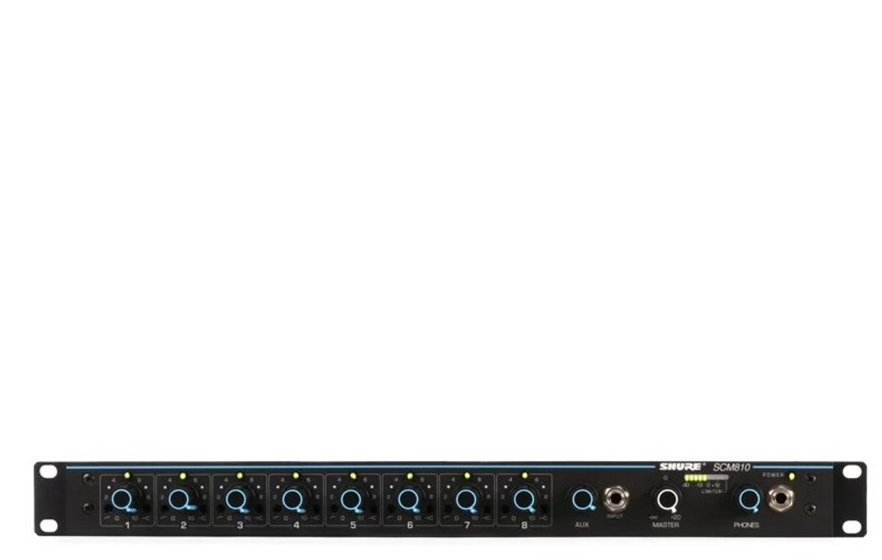 【SHURE】シェアマイクロフォンミキサーSCM810 SCM810 - Eight Channel Automatic Mixer - Shure USA
