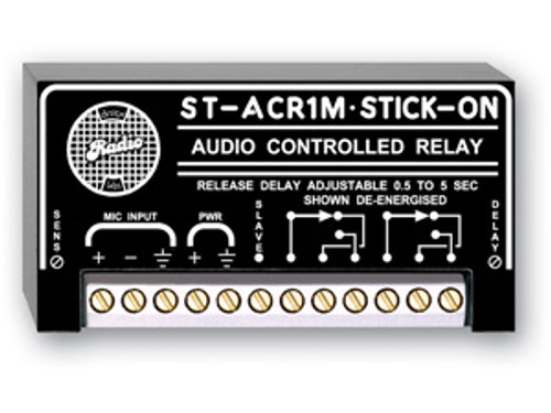 RDL ST-ACR1M Microphone Level Audio Controlled Relay - 0.5 to 5 s