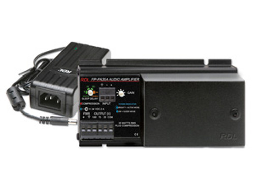 RDL FP-PA35A 35W Mono Audio Amplifier - 25V, 70V or 100V w/Power Supply