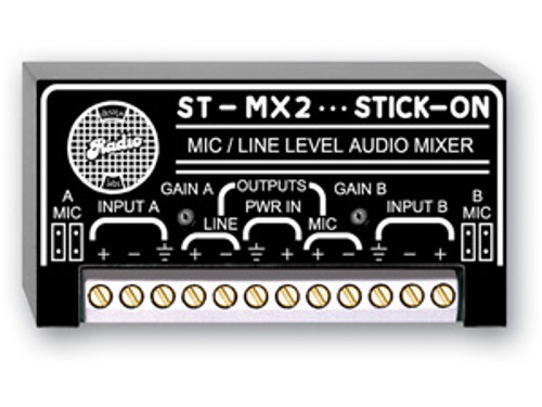 RDL ST-MX2 2 Channel Mic/Line I/O Mixer