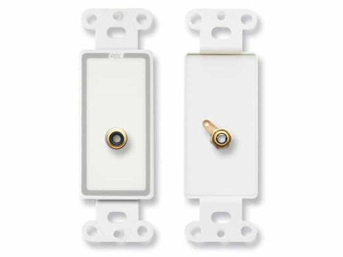 RDL DS-PHN1 Single RCA Jack on Decora® Wall Plate - Solder type