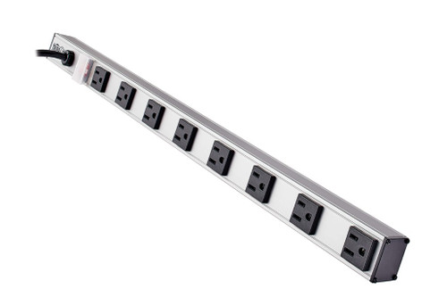 Tripp-Lite PS2408 8-Outlet Vertical Power Strip, 120V, 15A, 15 ft. Cord, 5-15P, 24 in.