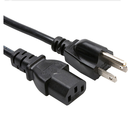 Connectronics 18 AWG IEC Power Cords NEMA 5-15P to IEC-60320-C13
