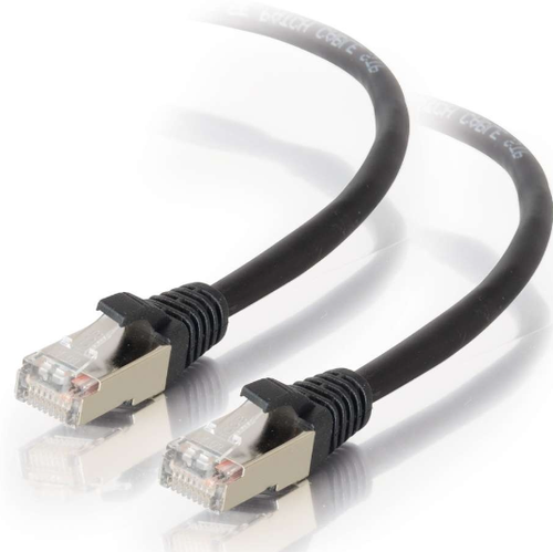 C2G Cat5e Snagless Shielded (STP) Ethernet Network Patch Cables - Black