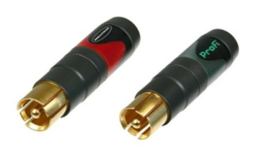 Neutrik NF2C-B/2 Pair of professional `Phono Plug`marked red and black