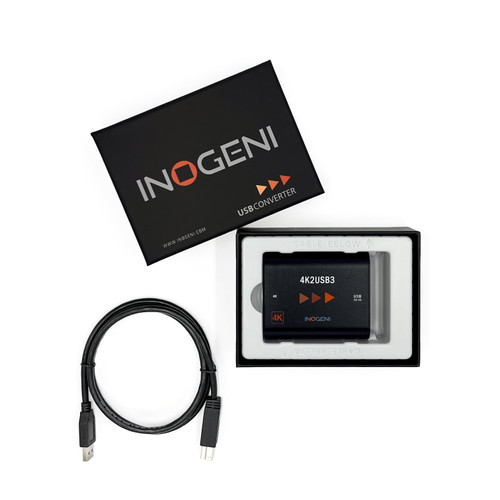 Inogeni 4K2USB3HDMI 4K to USB 3.0 Capture Card (Camera Converter) Pack