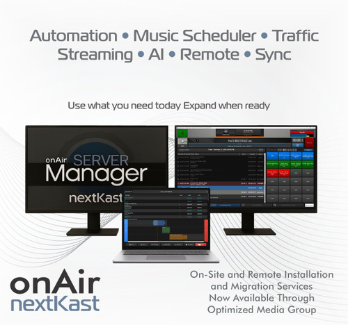 NextKast OnAir Software Playout with Built In Scheduler License for FM Commercial Stations