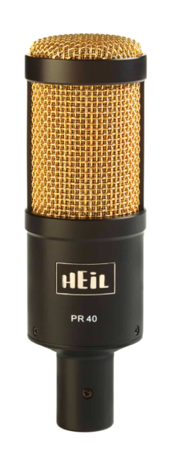 Heil Sound PR 40 Dynamic Cardioid Studio Microphone-Black & Gold