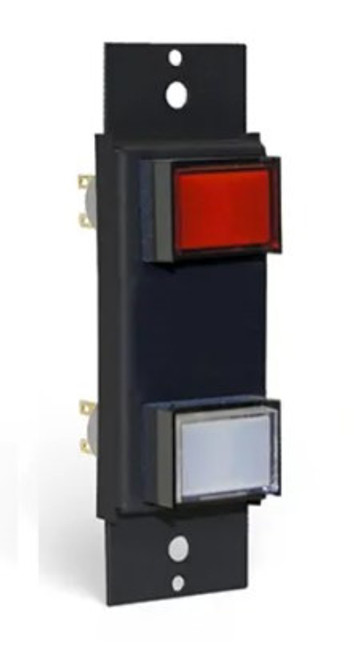 StudioHub SH-2BUT,  2 Push-Button Panel, 12V LED's with Solder Terminals