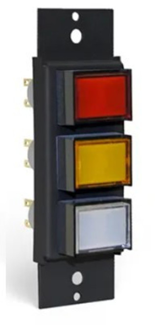 StudioHub SH-3BUT5V, 3 Push-Button Panel, 5V LED's with Solder Terminals