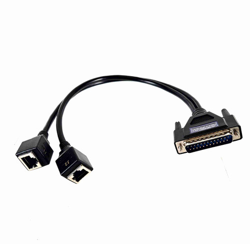 American Recorder Adapter to Dual RJ45 Pig Tail Leads with Tascam Pinout