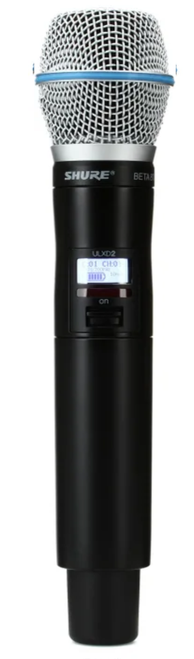 Shure ULXD2/B87A Wireless Handheld Microphone Transmitter, G57: 470 to 608 MHz