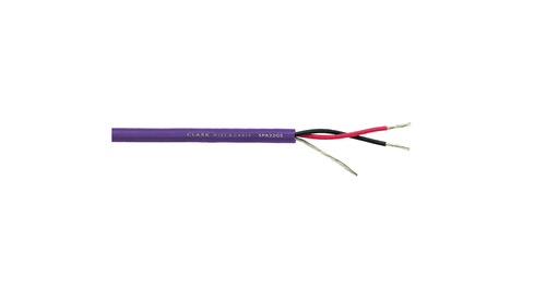 Clark Wire & Cable SPA22GS-7, 1 Pair 22AWG Analog Audio Cable, Purple Jacket