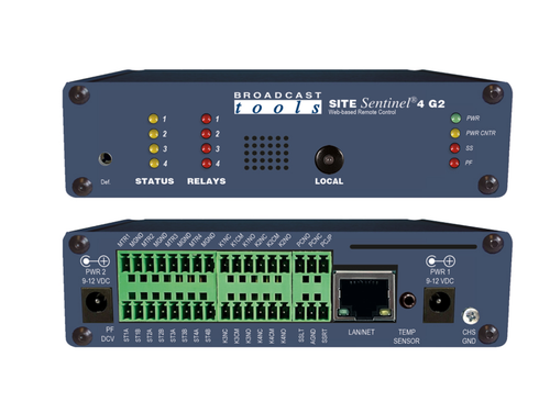 Broadcast Tools Site Sentinel 4 G2,  Web-based Remote Control