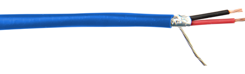 West Penn Wire 291BL1000, Shielded Audio & Control Cable, 1pr, 22AWG, Blue-1000' Reel in Box
