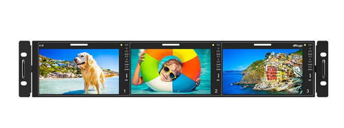 TVLogic R-5T, Triple 5.5" LCD Monitors supporting up to 12G-SDI