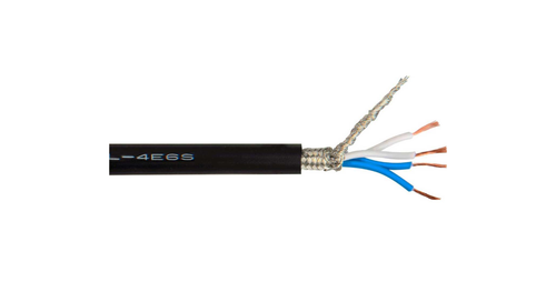 Canare L-4E6S, Star-Quad Microphone Cable 656ft Roll, Black