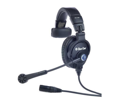 Clear-Com CC-300-X5, Single-Ear Intercom Headset, 5-pin Male XLR