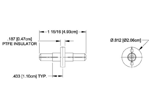 Myat 101-010 Anchor insulator connector, 7/8" 50 ohm.