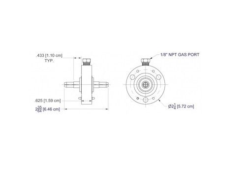 Myat 101-050 Gas barrier for nominal pressure differential, 7/8"