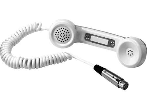Telex HS-6A Telephone-Style PTT Handset with Metal Hanger Bracket