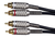 Connectronics TN-2R2R-10, Premium Stereo RCA Dual Audio Cable-10'