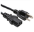 Connectronics POWER-3, 18 AWG IEC Power Cord NEMA 5-15P to IEC C13, 3'