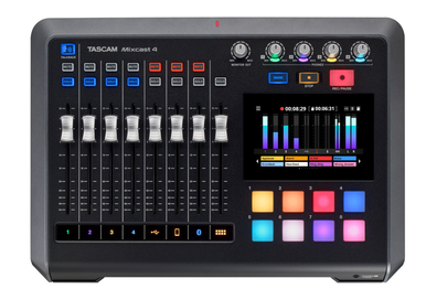 Tascam Mixcast 4 Podcast Mixer with Built in Recorder & USB