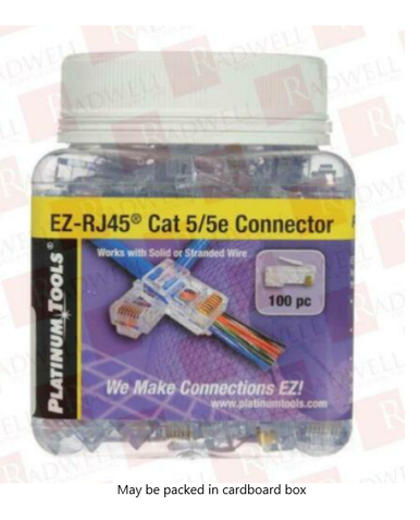 Platinum Tools 100003B EZ-RJ45® CAT5/5e Connectors (100 pcs)