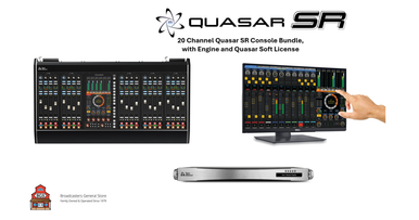 Axia Quasar SR Console Bundle, 20 Channel Console with Engine