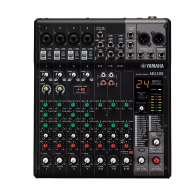Yamaha MG10X, 10 Channel Analog Mixer, with Effects