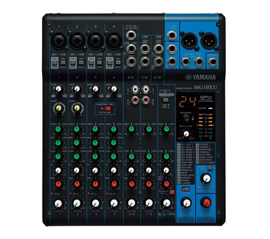 Yamaha MG10XU 10 Channel Analog Mixer, with Effects & USB