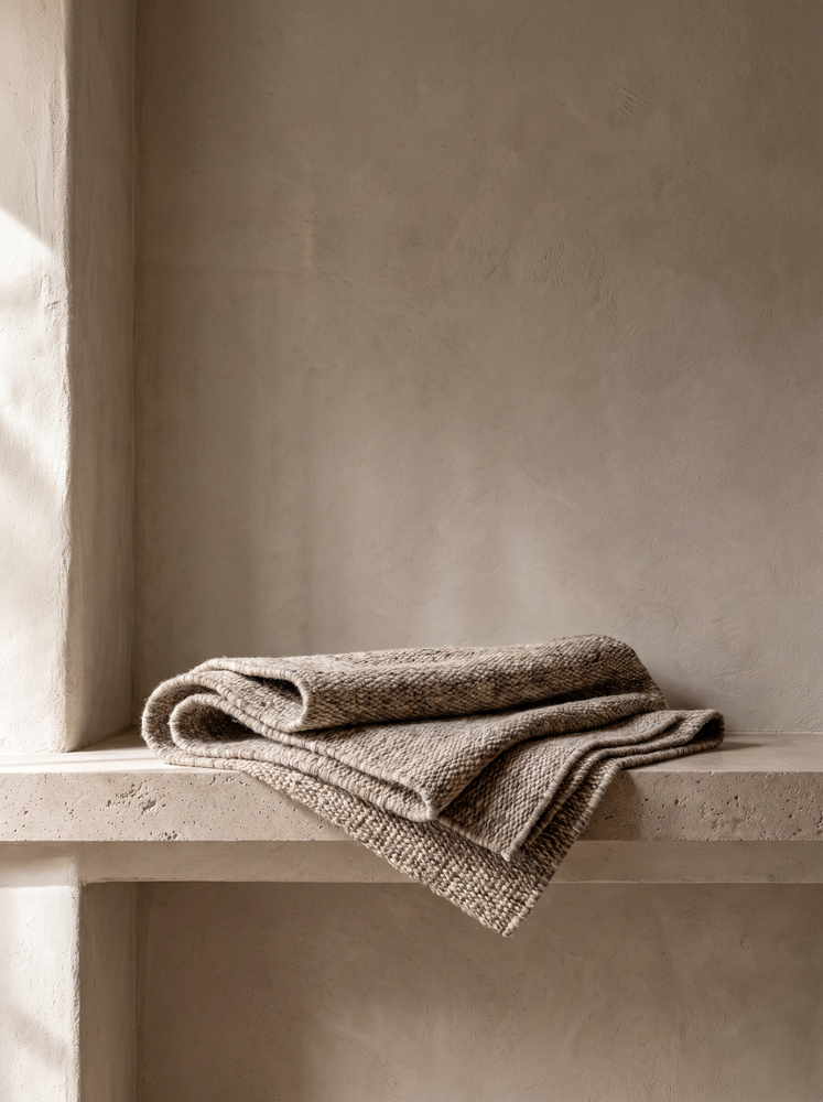 railway wool rug