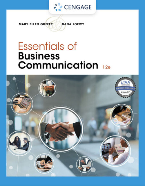 (PDF) Essentials of Business Communication
12th Edition (PDF) Essentials of Business Communication
12th Edition