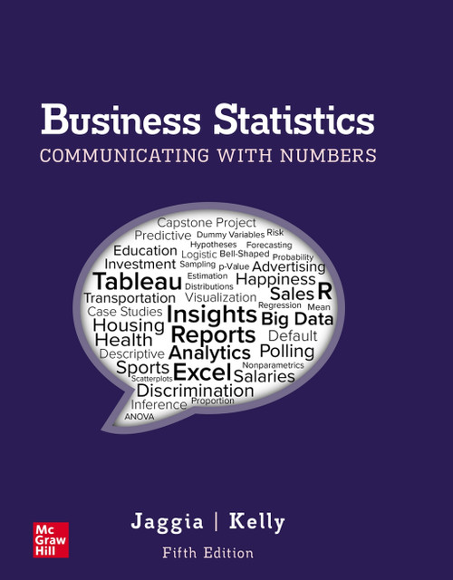 (PDF) Business Statistics: Communicating with Numbers
5th Edition (PDF) Business Statistics: Communicating with Numbers
5th Edition