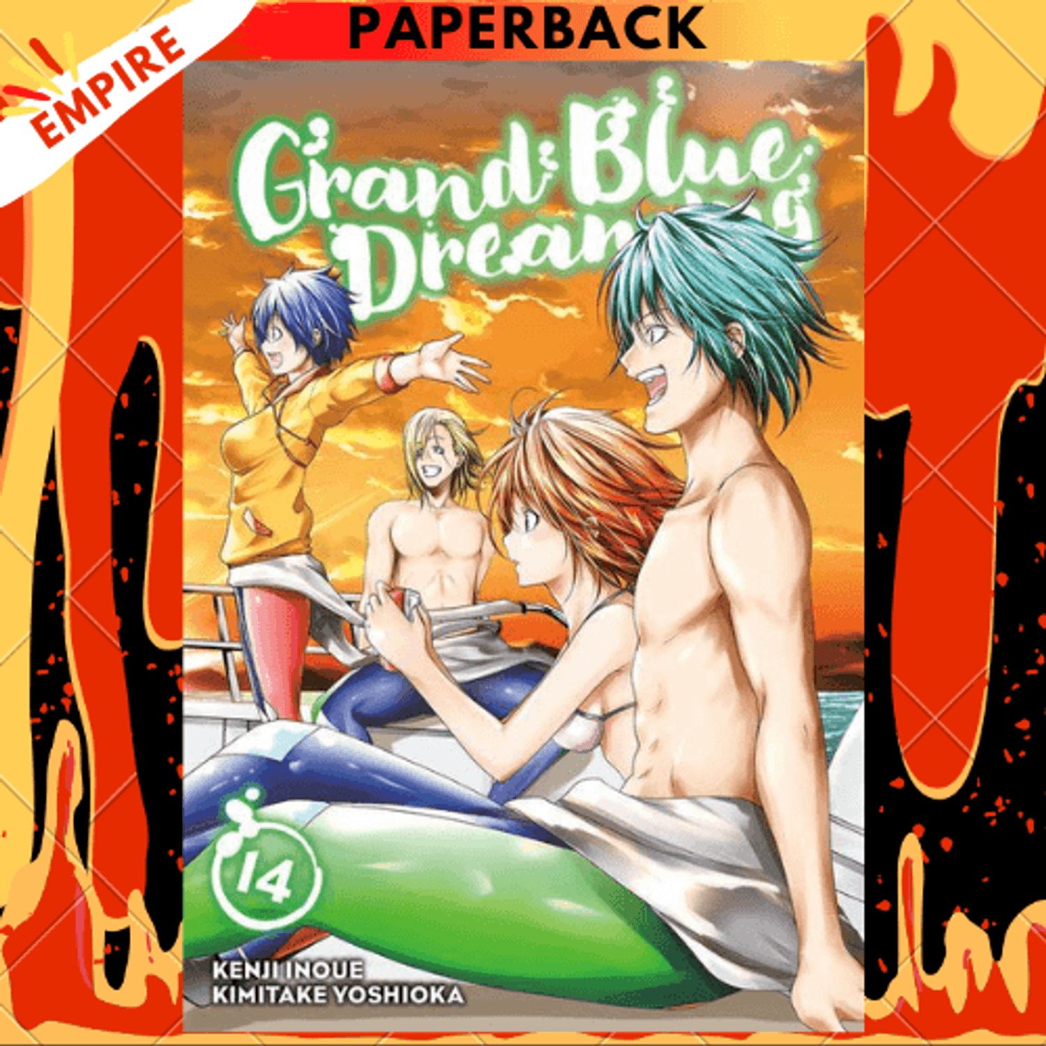 Mangás Brasil - Chegando ao Japão Grand Blue #14 Grand Blue também  conhecido como Grand Blue Dreaming, é uma série de mangá japonesa escrita  por Kenji Inoue e ilustrada por Kimitake Yoshioka.