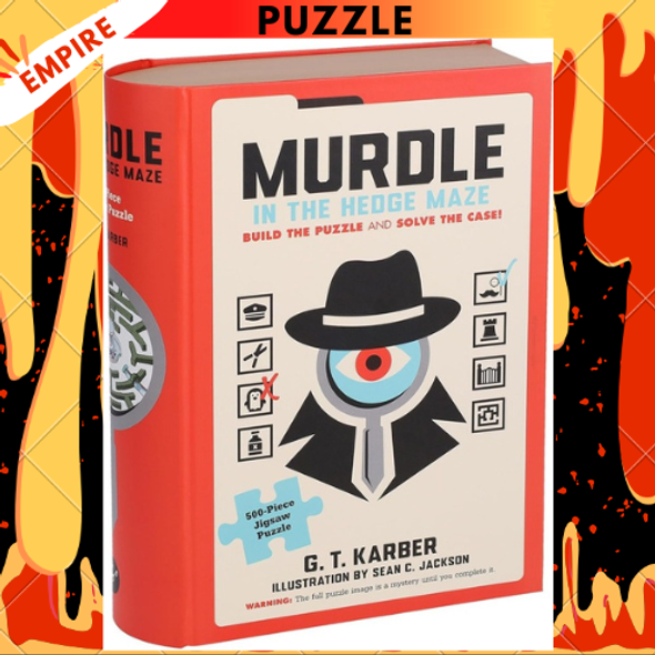 Murdle in the Hedge Maze 500-Piece Jigsaw Puzzle by Chronicle Books
