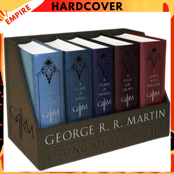 George R. R. Martin's A Game of Thrones Leather-Cloth Boxed Set (Song of Ice and Fire Series): A Game of Thrones, A Clash of Kings, A Storm of Swords, A Feast for Crows, and A Dance with Dragons by George R. R. Martin