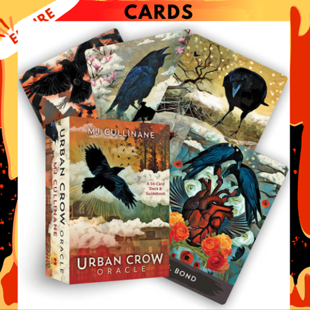 Urban Crow Oracle: A 54-Card Deck and Guidebook by MJ Cullinane