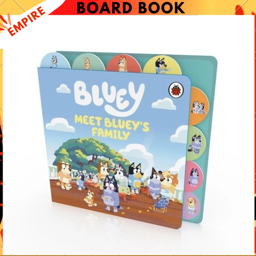 Bluey: Meet Bluey's Family: Tabbed Board Book By Bluey