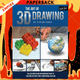 The Art of 3D Drawing: An illustrated and photographic guide to creating art with three-dimensional realism by Stefan Pabst, Jessica West (Translator)